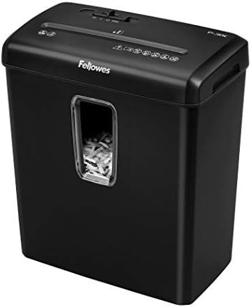 Fellowes PowerShred P-30C 6 Sheet Cross-Cut Deskside Paper Shredder for The Home