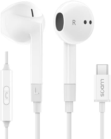 LUDOS FEROX USB C Headphones, 5 Years Warranty, USB-C Earbuds for iPhone 15 Pro