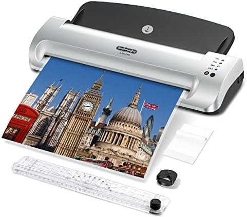 Laminator Machine, SINOPUREN 13-inch Thermal Laminator, with Paper Trimmer