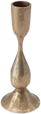 Creative Co-Op Hand-Forged Metal Taper, Antique Brass Finish Candle Holder
