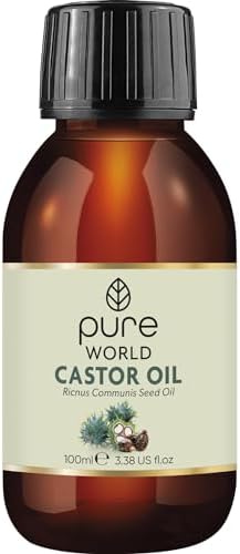 Pure World Natural Castor Oil 100ML Cold, & Freshly Pressed 100% Pure