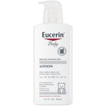 Eucerin Baby Body Lotion, Fragrance Free Baby Lotion, 13.5 Fl Oz Pump Bottle