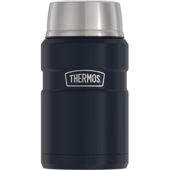 Thermos Stainless King 24 Ounce Food Jar, Matte Blue