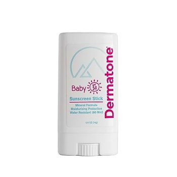 Dermatone Baby Sunscreen Stick SPF50 - Zinc Oxide Mineral Sunscreen for Babies