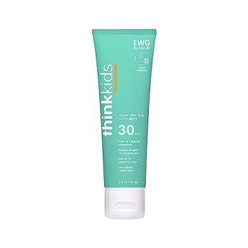 THINKBABY Kids Clear Zinc Sunscreen Spf 30, 89 ML