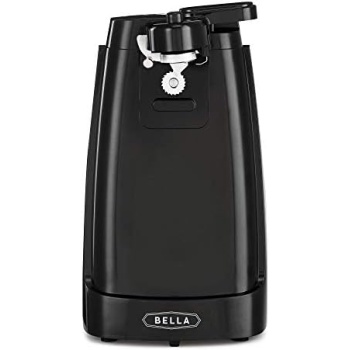 BELLA Electric Can Opener and Knife Sharpener, Multifunctional Jar and Bottle