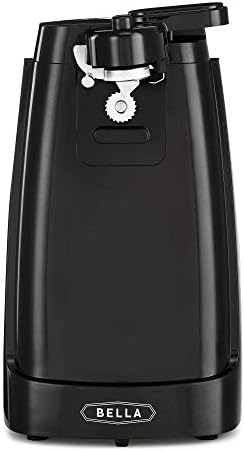 BELLA Electric Can Opener and Knife Sharpener, Multifunctional Jar and Bottle
