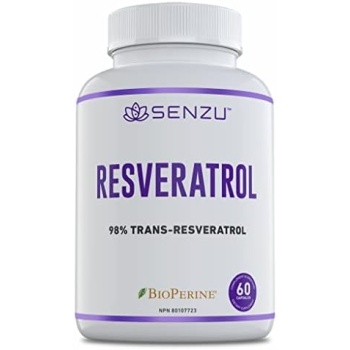 Ultra High Purity Resveratrol Capsules - 98% Trans-Resveratrol - Highly Purified