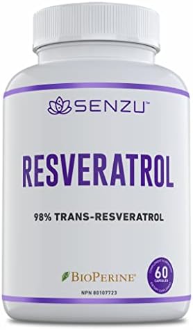 Ultra High Purity Resveratrol Capsules - 98% Trans-Resveratrol - Highly Purified