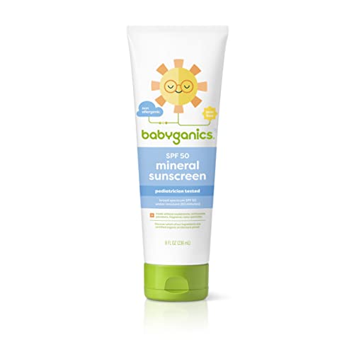 Babyganics SPF 50 Baby Mineral Sunscreen Lotion | UVA UVB Protection