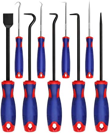 WORKPRO 9Pcs Precision Pick & Hook Set with Scraper, Automotive & Electronic