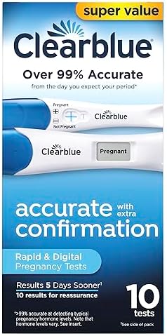 Clearblue Pregnancy Test Combo Pack, 10ct - Digital with Smart Countdown