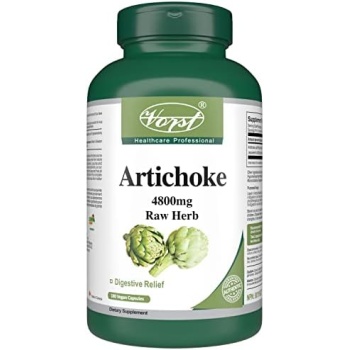 VORST Artichoke 4800mg Raw Equivalent (1200mg With 4:1 Extract Ratio) 180 Vegan
