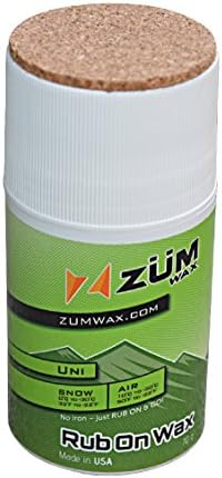 ZUMWax RUB ON Wax Ski/Snowboard - All Temperature Universal - 70 Gram