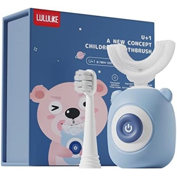 lululike Kids Electric Toothbrush, U Shaped Toddler Electric Toothbrush