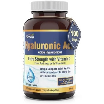 Herba Hyaluronic Acid Supplement 200mg - 100 Vegetable Capsules | Hyaluronic