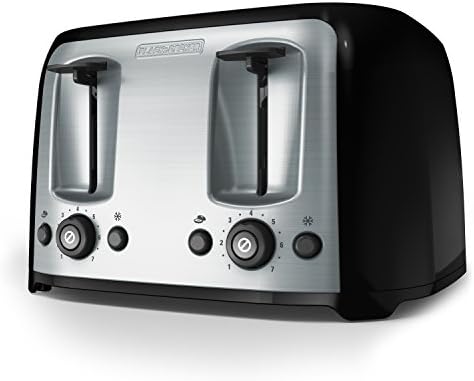BLACK+DECKER Toaster, 4 Slice, Extra Wide Slots for Bagels and Artisan Breads