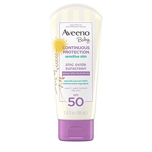 Aveeno Baby Continuous Protection Zinc Oxide Mineral Sunscreen Lotion