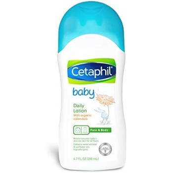 Cetaphil Baby Daily Lotion with Organic Calendula, Hypoallergenic, Sweet Almond