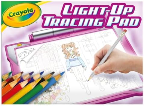 Crayola Light Up Tracing Pad - Pink, Drawing Pads for Kids, Kids Toys, Light