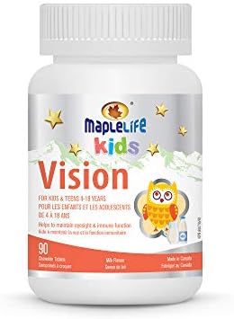 MapleLife Vision Chewables for Kids and Adolescents, Milk Flavour