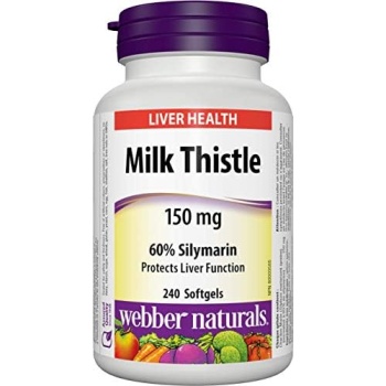 Webber Naturals Milk Thistle Extract, 150 Mg 240 count