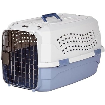 Amazon Basics - 2-Door Top-Load Hard-Sided Dogs, Cats Pet Travel Carrier