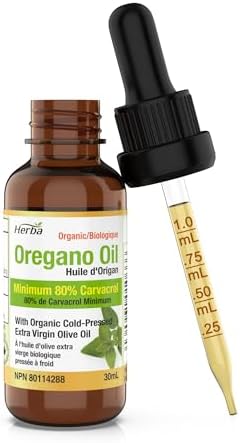 Herba Organic Oregano Oil Drops - 30ml (1 fl oz) | Certified Organic Wild Oil