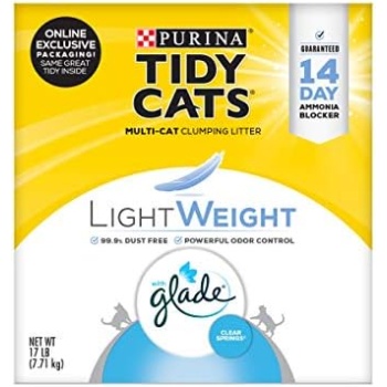 Purina Tidy Cats Low Dust, Multi Cat, Clumping Cat Litter, LightWeight Glade