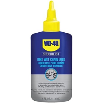 WD-40 Specialist Bike | Wet Chain Lubricant, 118ml | Formulated to Provide a Durable