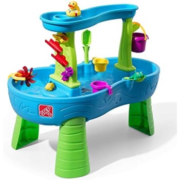 Step2 Rain Showers Splash Pond Toddler Water Table, Outdoor Kids Water Sensory