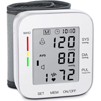 Wrist Blood Pressure Monitor Bp Monitor Large LCD Display Blood Pressure Machine