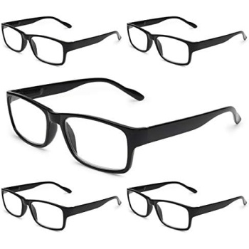 Gaoye 5-Pack Reading Glasses Blue Light Blocking,Spring Hinge Readers
