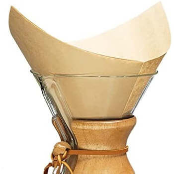 Chemex Bonded Filter - Natural Square - 100 ct - Exclusive Packaging