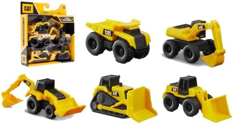 CAT Construction Toys, Little Machines 5pk Truck Toy Set, Includes Dump Truck