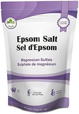 Yogti Epsom Bath Salt with Lavender Oil, 10 pound (Packaging May Vary)