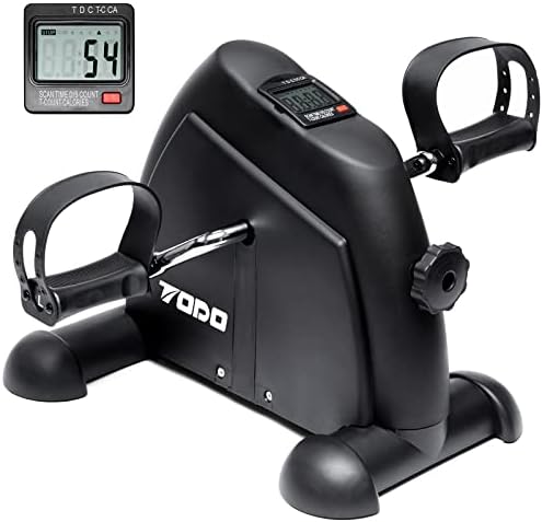 TODO Mini Exercise Bike Pedal Exerciser with LCD Monitor for Leg and Arm