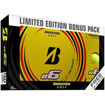 Bridgestone Golf 2021 e6 Bonus Pack Yellow/Free Sleeve Golf Balls