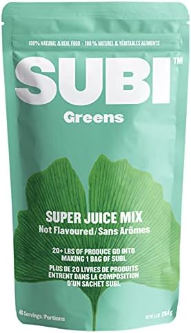 SUBI RAW Greens Superfood Powder NOT FLAVOURED DAILY VEGETABLE REPLACEMENT