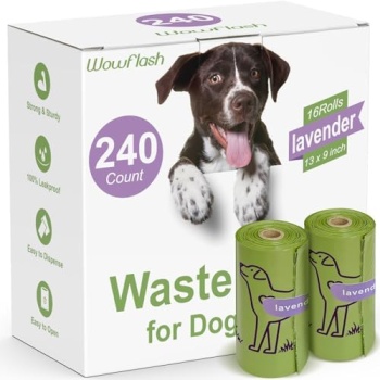 240 Count 13” x 9” Dog Poop Bags Rolls, Leakproof Strong & Sturdy Poop Bags