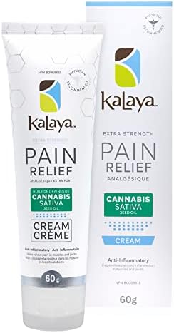 Kalaya Extra Strength Pain Relief Cream With Cannabis Sativa Seed Oil