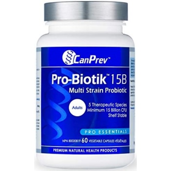 CanPrev Pro-Biotik 15B | 60 V-Caps I Helps Restore Natural Gut Flora