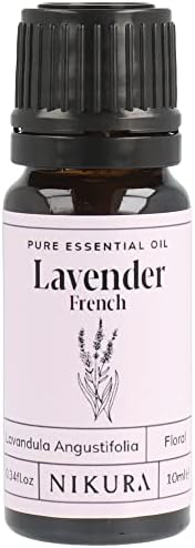 Nikura French Lavender Essential Oil - 10ml | 100% Pure Natural Oils | Perfect