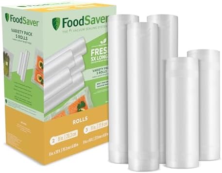 FoodSaver Vacuum Seal Rolls Variety Pack, Rolls for Custom Fit Airtight Food