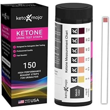 150 Ketone Test Strips with Free Keto Guide eBook & Free APP. Urine Test