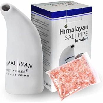 PROFIRST Salt Inhaler Pipe Ceramic Filled with 100% Natural Himalayan Pink Salt