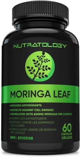 1200MG Organic Moringa Leaf Capsules -Provides Powerful Antioxidants