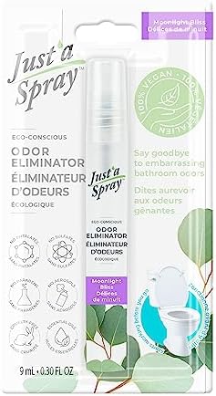 Just'a Spray Toilet Odor Eliminator, Moonlight Bliss 9 Milliliterpurple