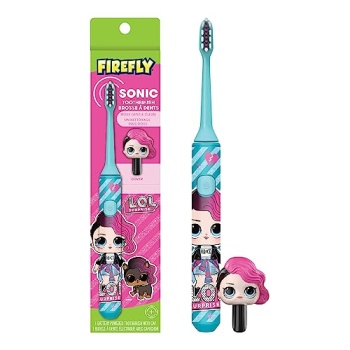 FIREFLY L.O.L. Surprise! Sonic Toothbrush with 3D Toothbrush Cover, Soft