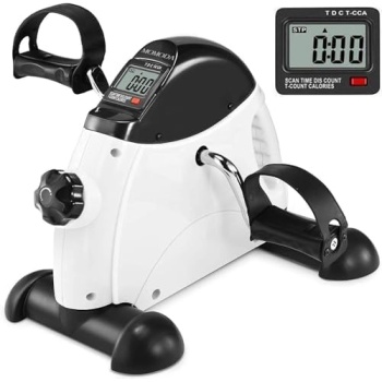 Pedal Exerciser Mini Exercise Bike for Leg and Arm Cycling Recovery Exercise Low